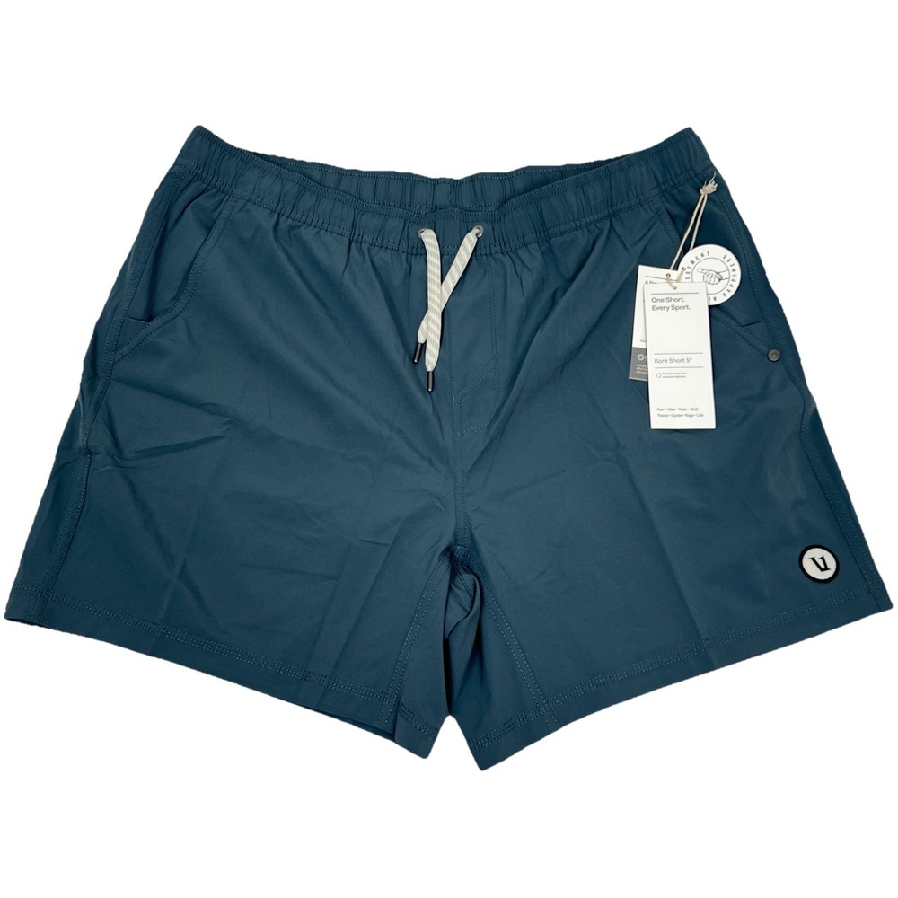 NWT Vuori Clothing Kore Shorts 5" Lined Men's Size 2XL Lake